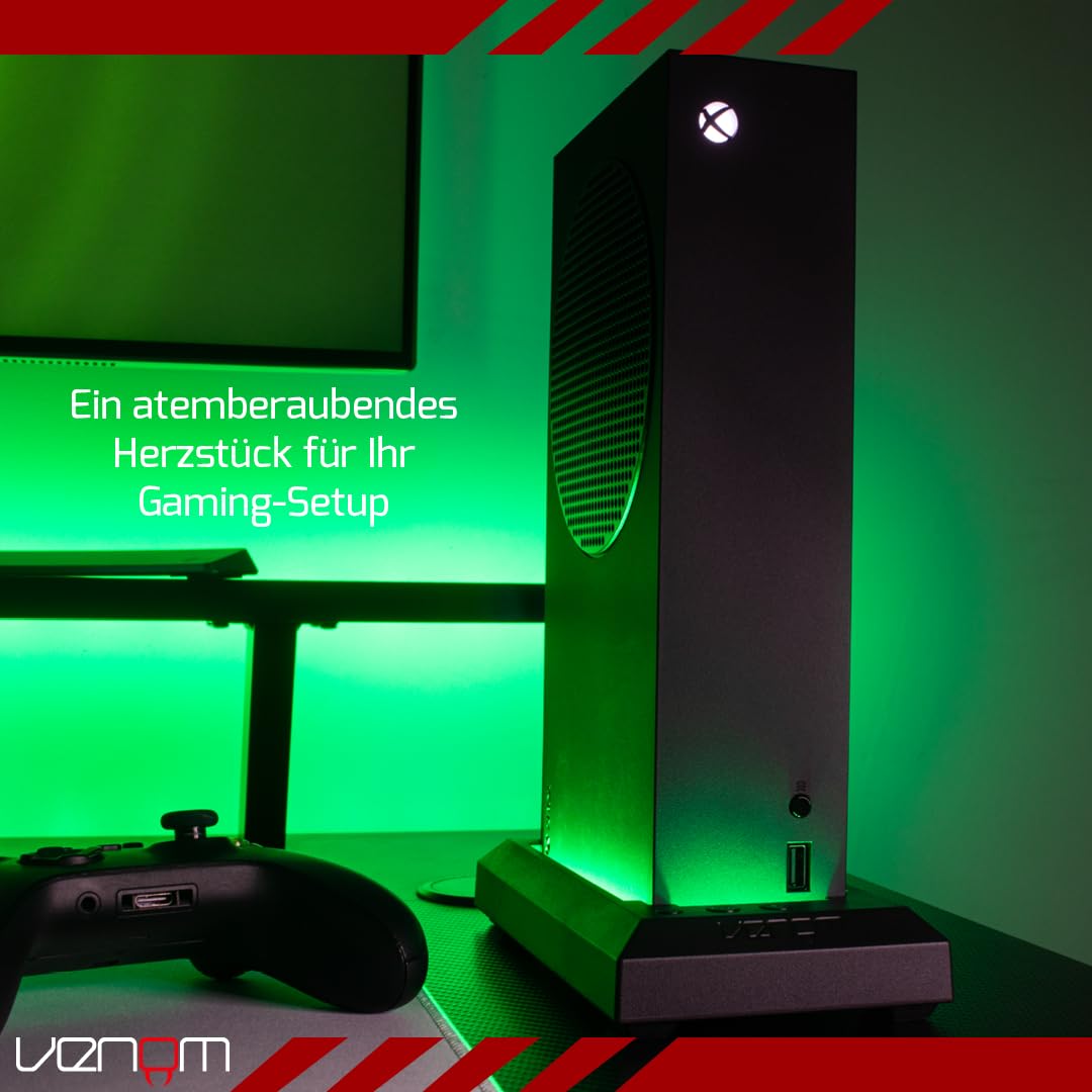 Venom Konsolenständer mit LED-Beleuchtung – Schwarz (Xbox Series S